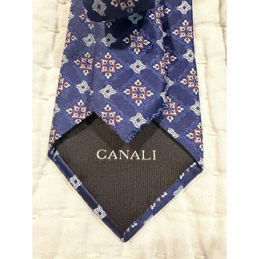 Pair of Canali Silk Ties Made In Italy - Picture 4 of 10